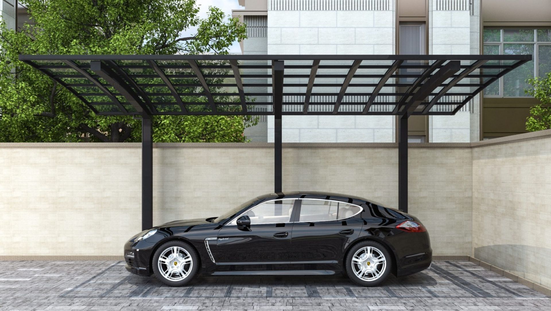 Single Carport Aluminium banner