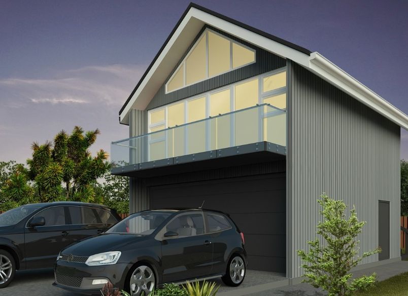 Double Garage with Loft Gable