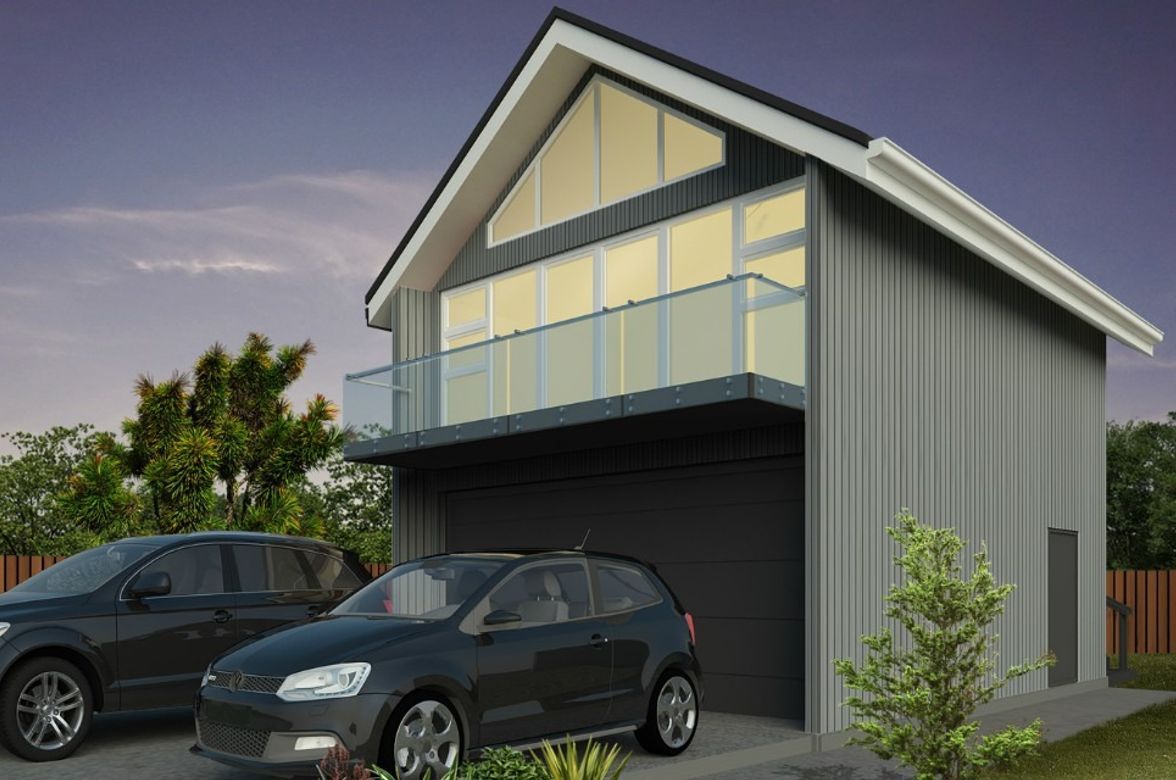 Double Garage with Loft Gable