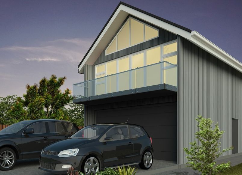 Double Garage with Loft Gable