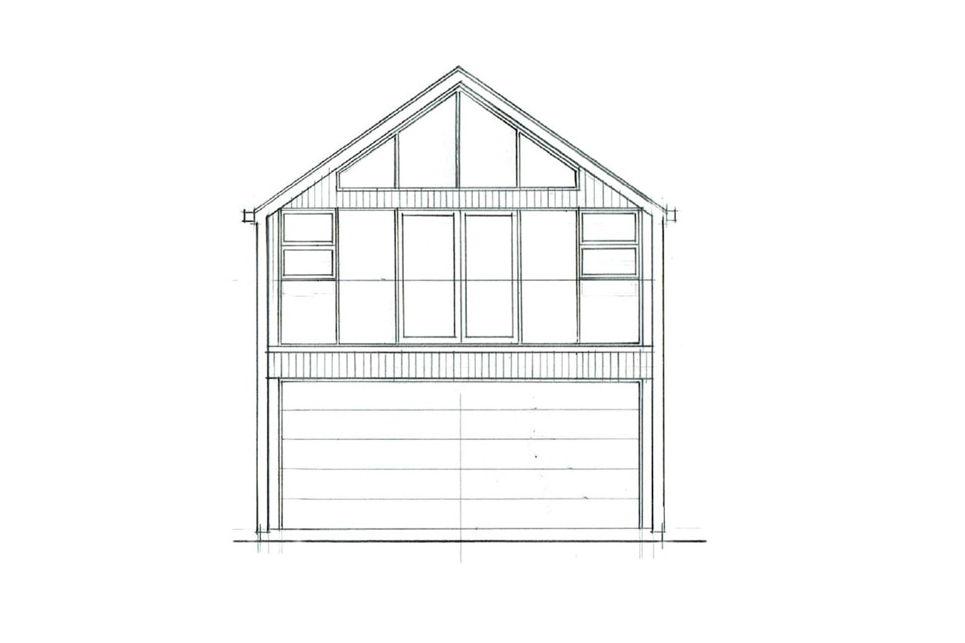 Double Garage with Loft Gable