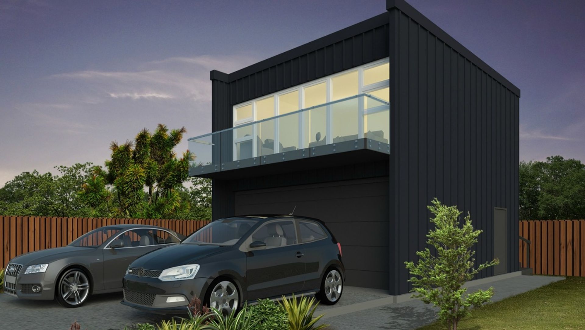 Double Garage with Flat Loft banner