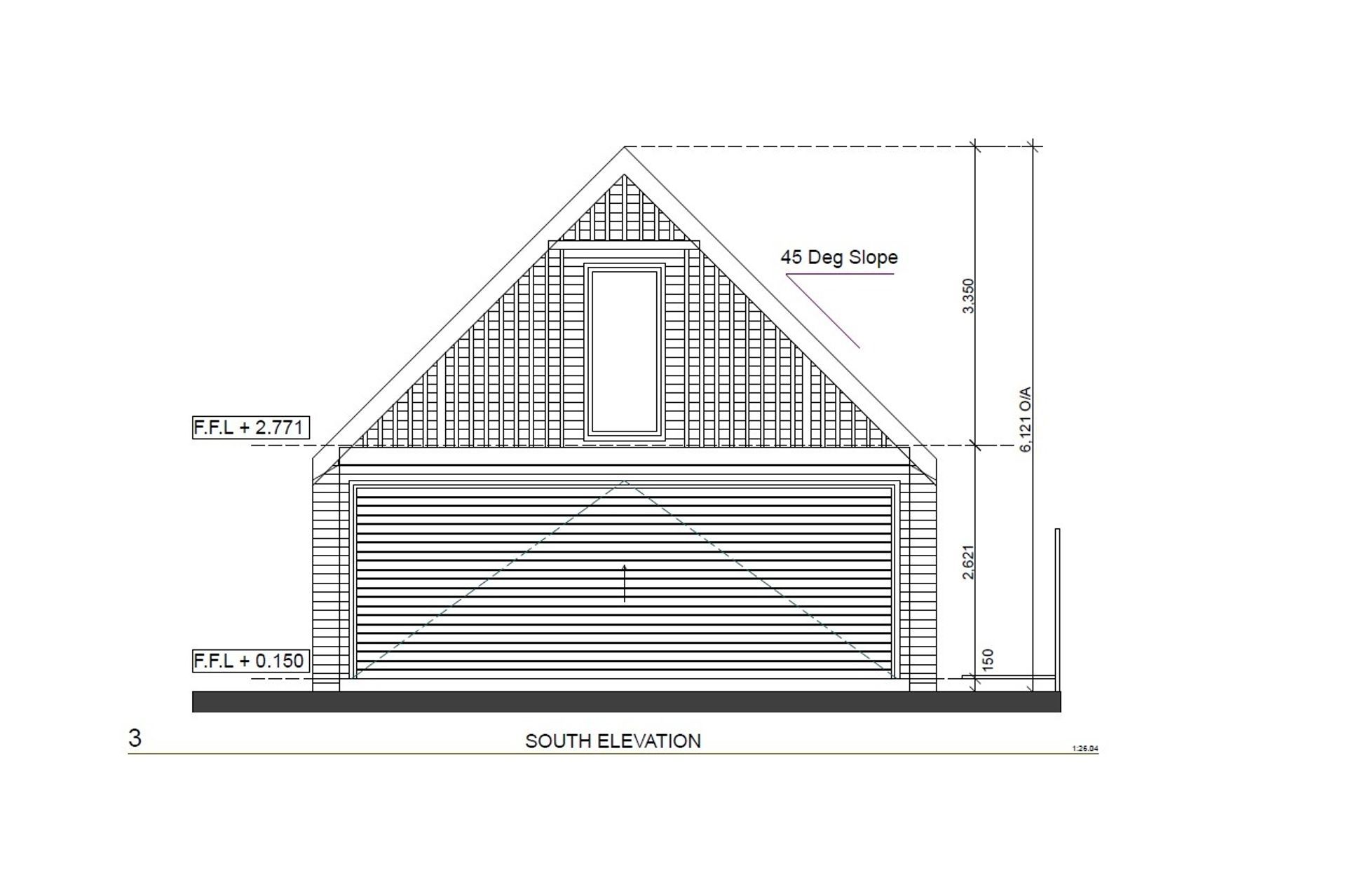 Double Garage with Loft Trellis
