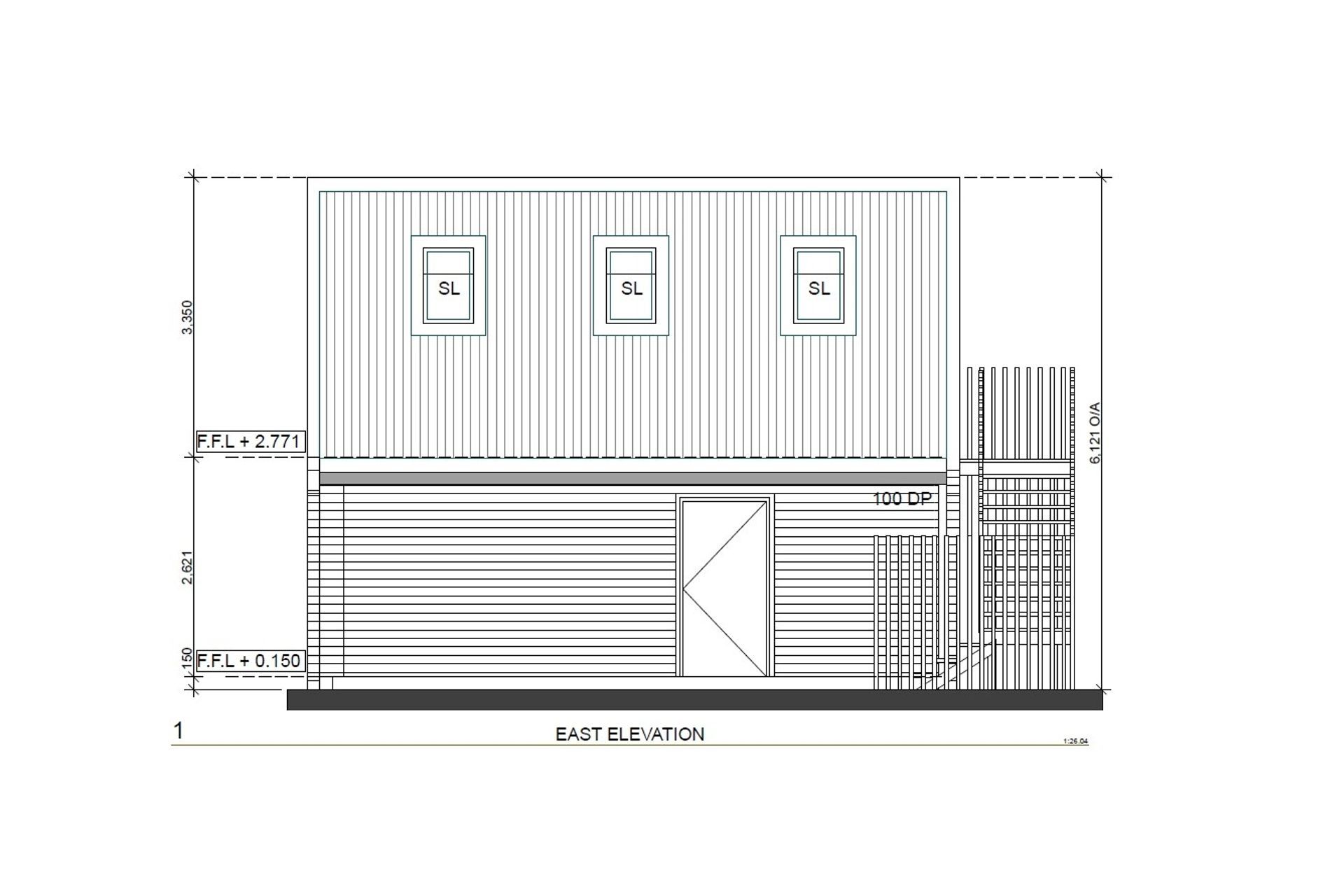 Double Garage with Loft Trellis