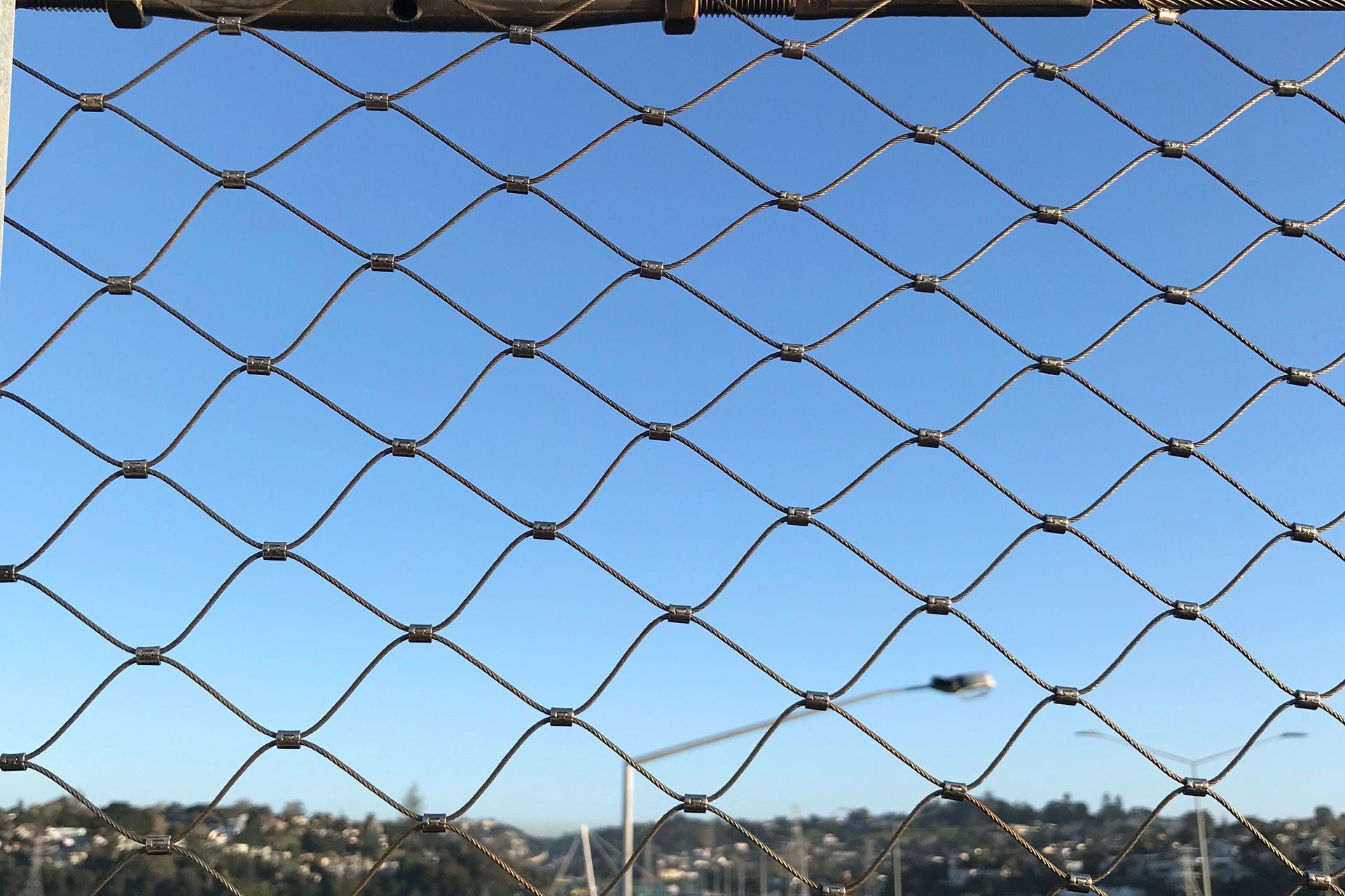 Neilson Road bridge - anti-throw mesh screens
