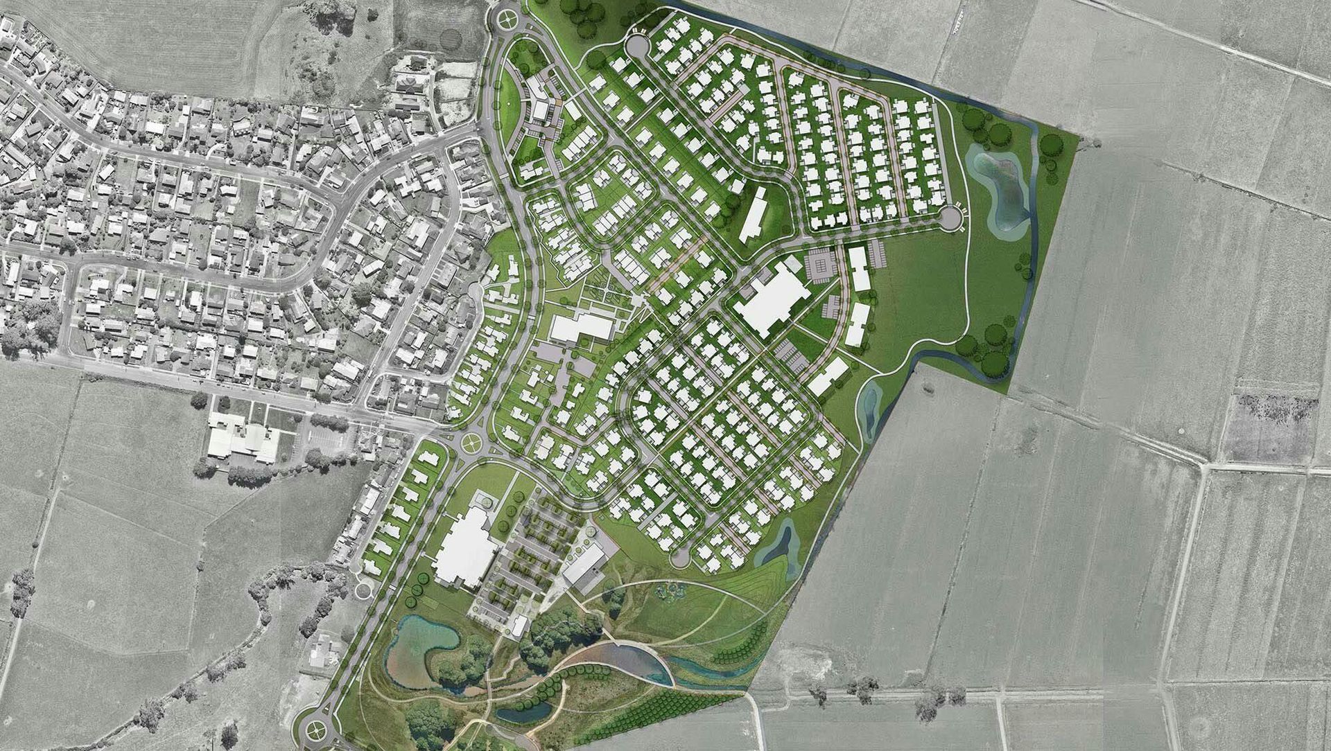 Temple View Masterplan, Hamilton banner