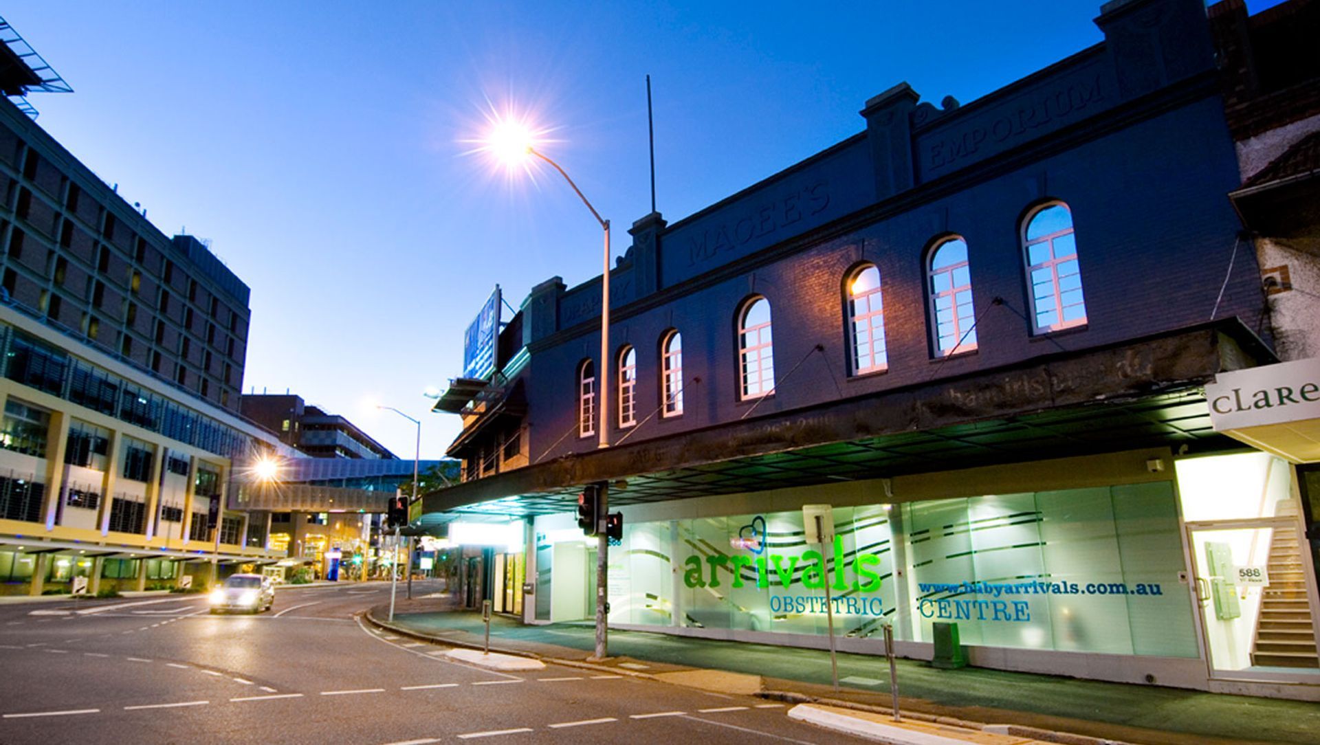Arrivals Obstetric Centre banner