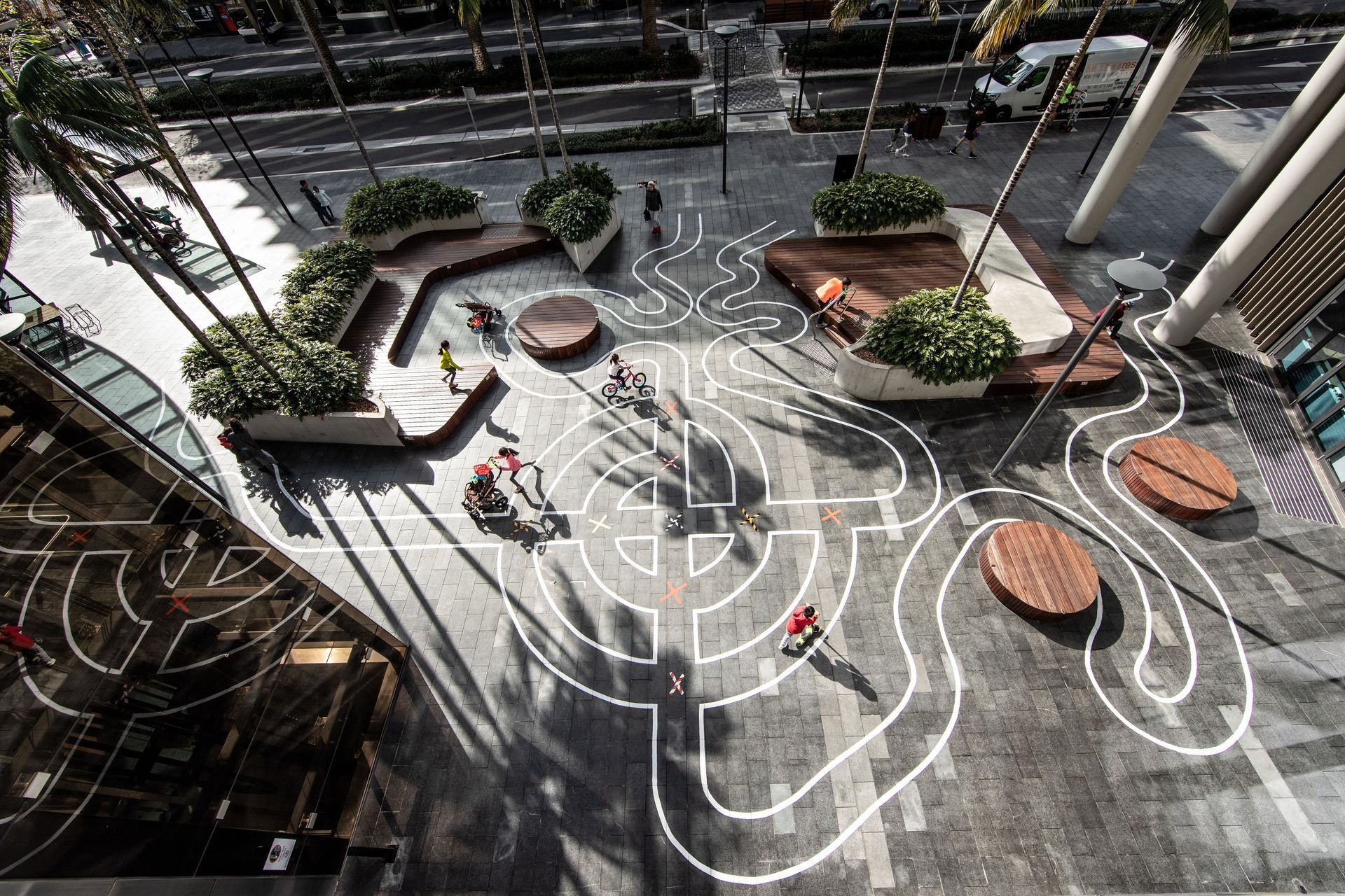 Wentworth Point Library Forecourt
