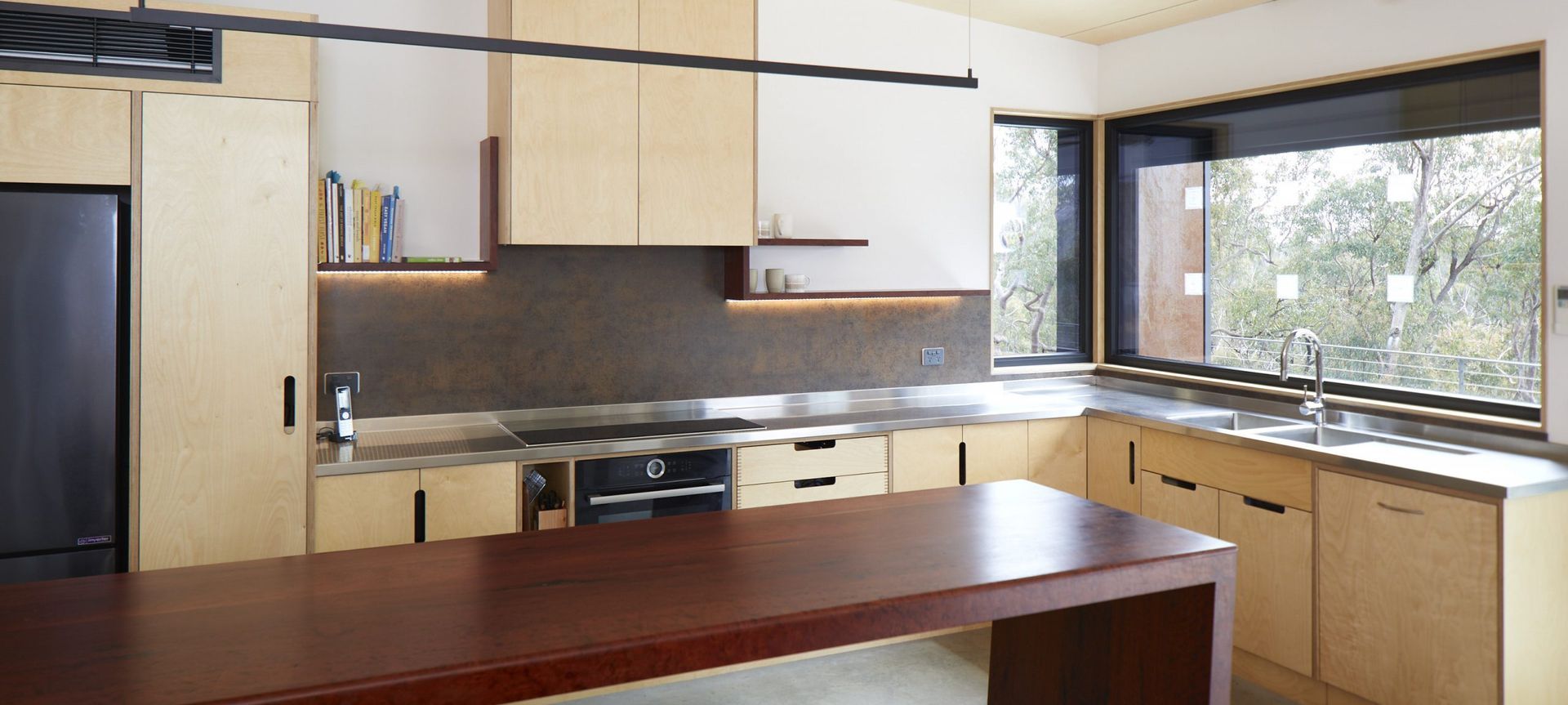 Plywood and Redgum Kitchen Joinery by Select Custom Joinery ArchiPro AU
