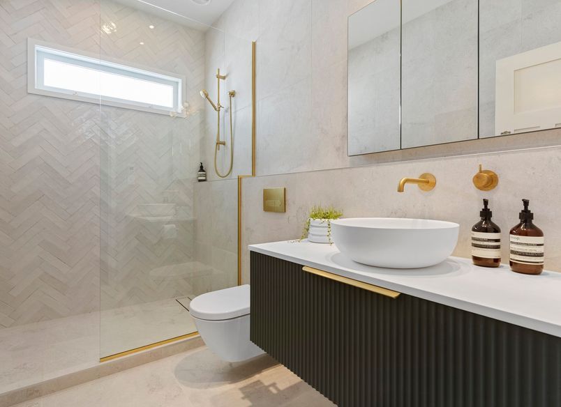 Westmere Bungalow - Elegant Bathroom and Powder Room Transformation