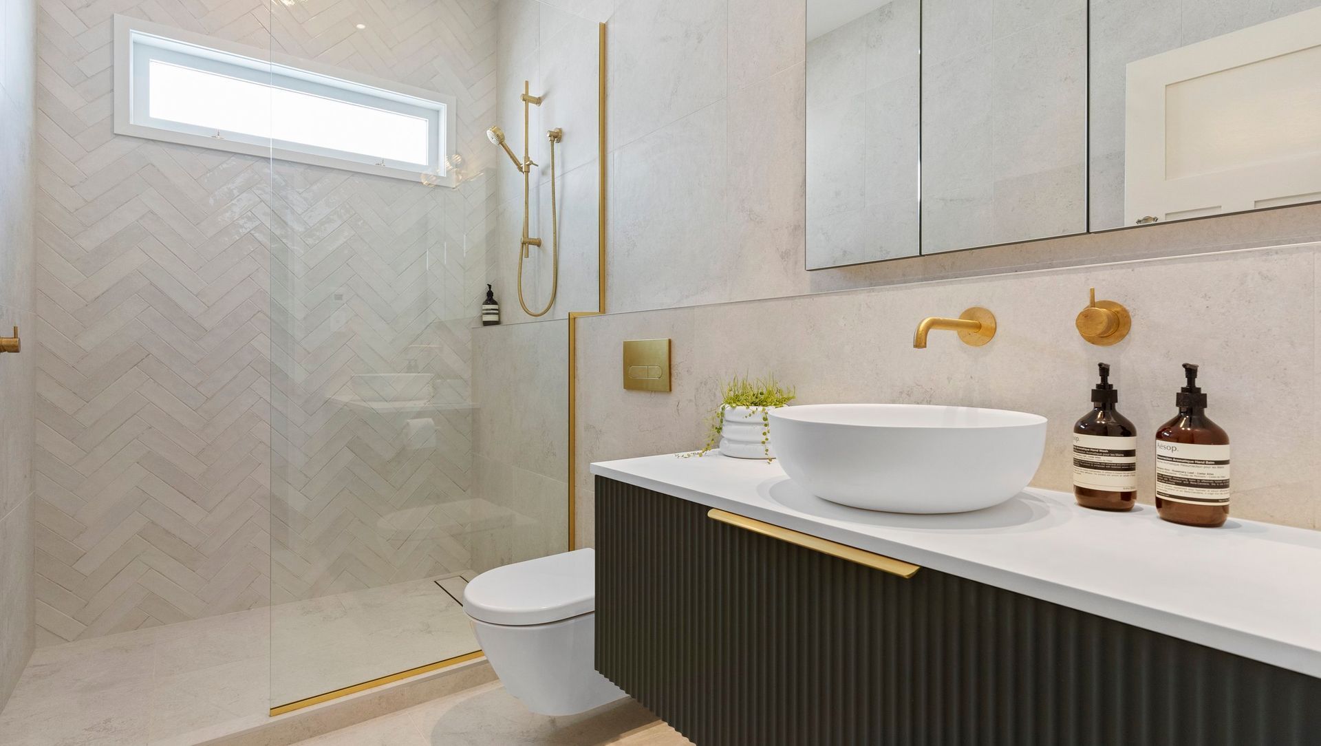 Westmere Bungalow - Elegant Bathroom and Powder Room Transformation banner