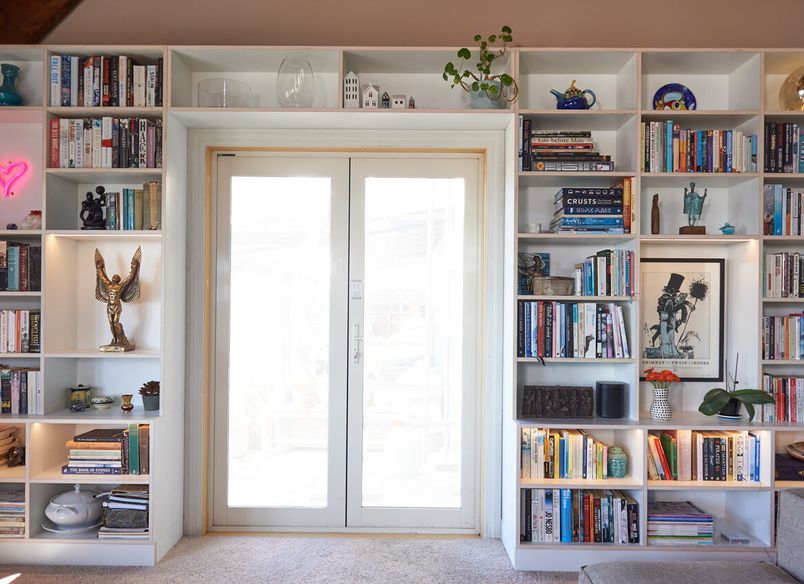 Bookcase in Wellington with integrated LED lighting