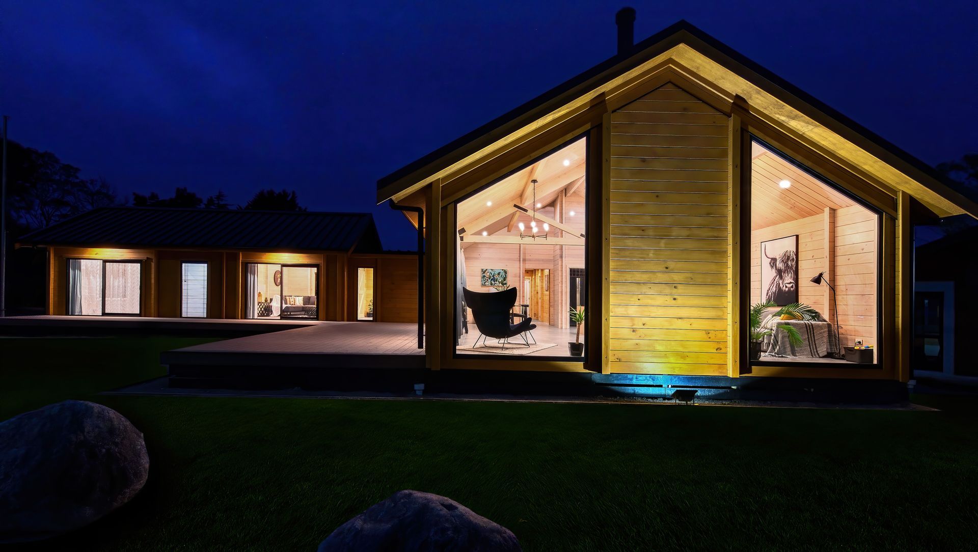 Pavilion Home. Warm & Healthy. Sustainably Grown New Zealand Timber. banner