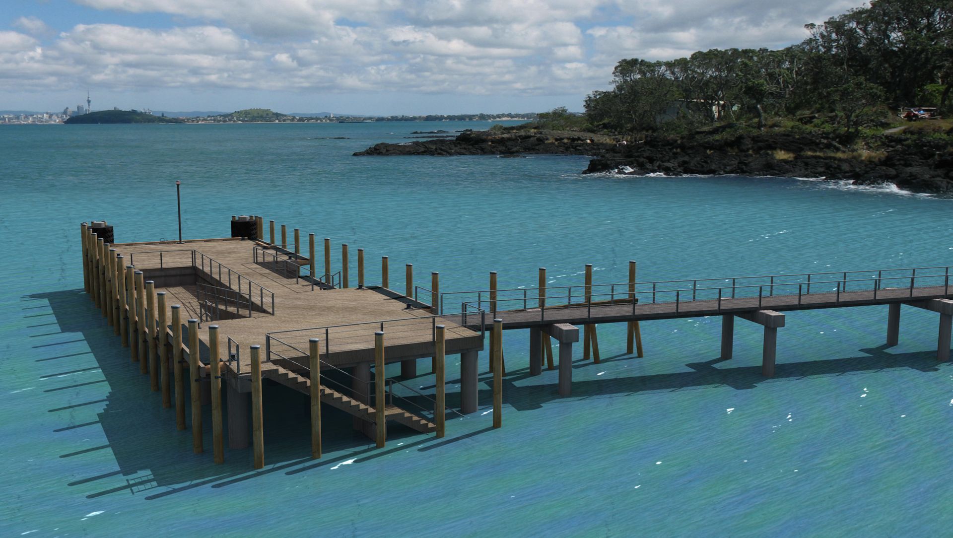 Rangitoto Island Wharf banner