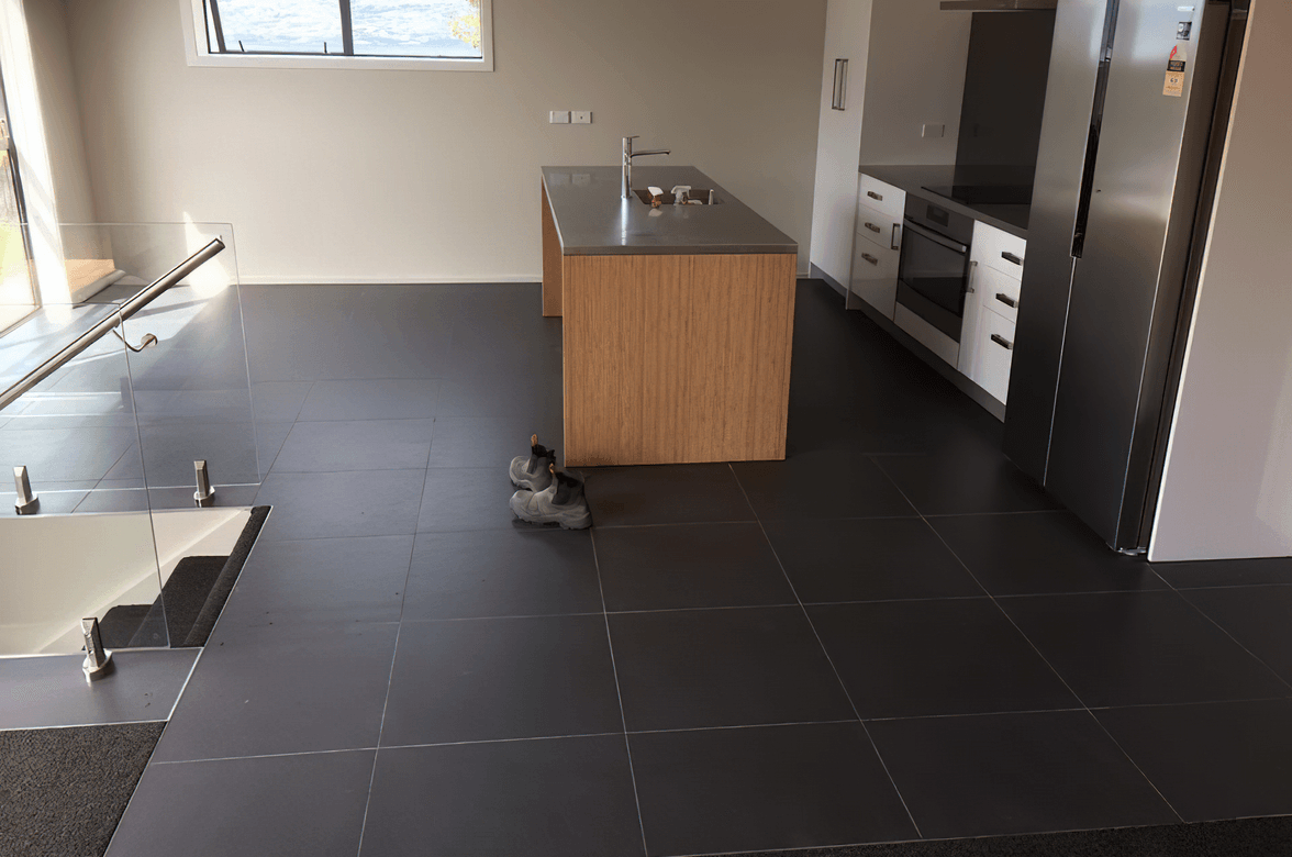 Kitchen Black Tiling