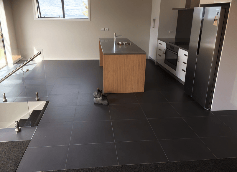 Kitchen Black Tiling
