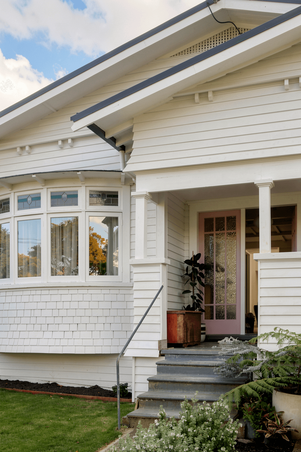 The restored character bungalow retains its original charm and presence within the Westmere streetscape, providing a timeless backdrop to the carefully integrated contemporary renovation.