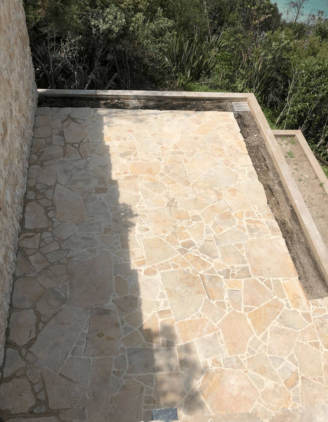 Limestone crazy paving