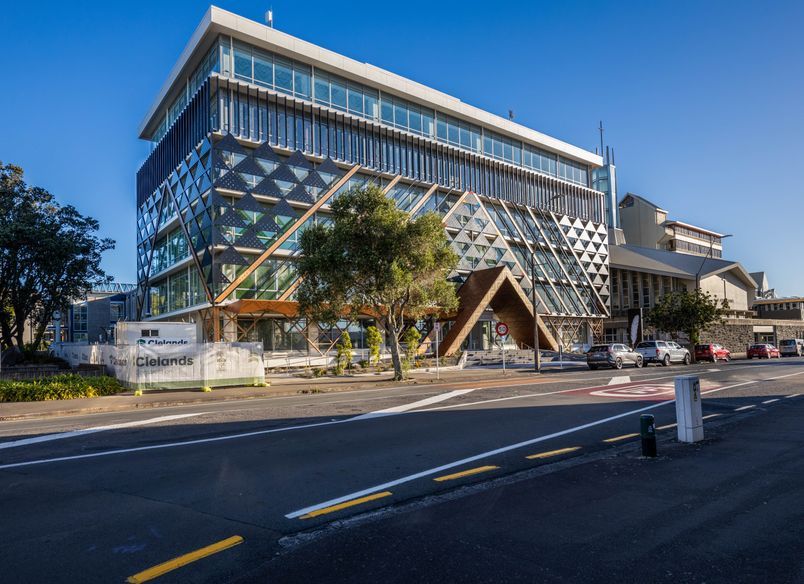 Ngāmotu House - Exterior Facade Installation