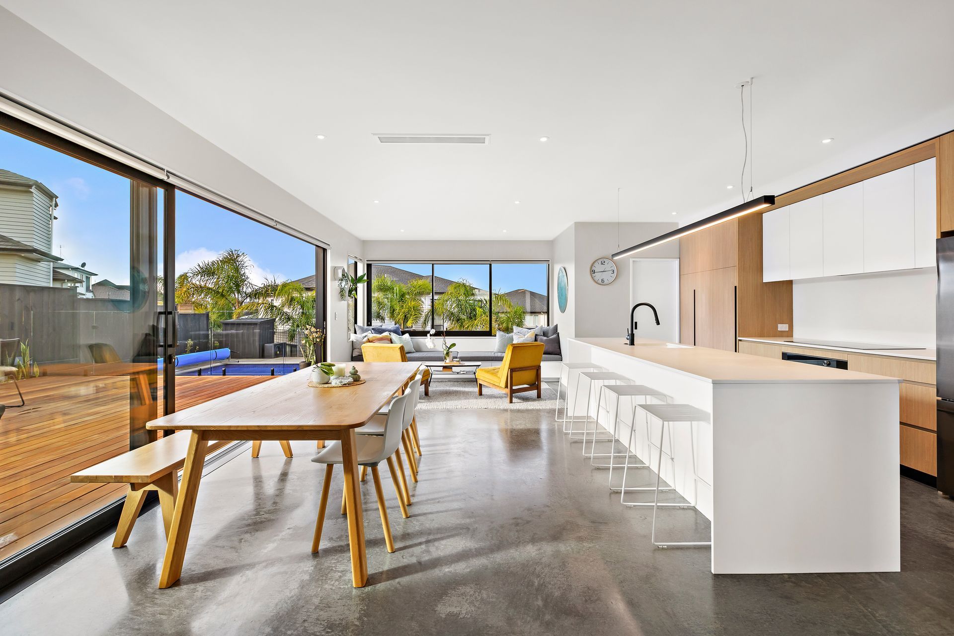 Black Negative Detail with Woodgrain, Auckland