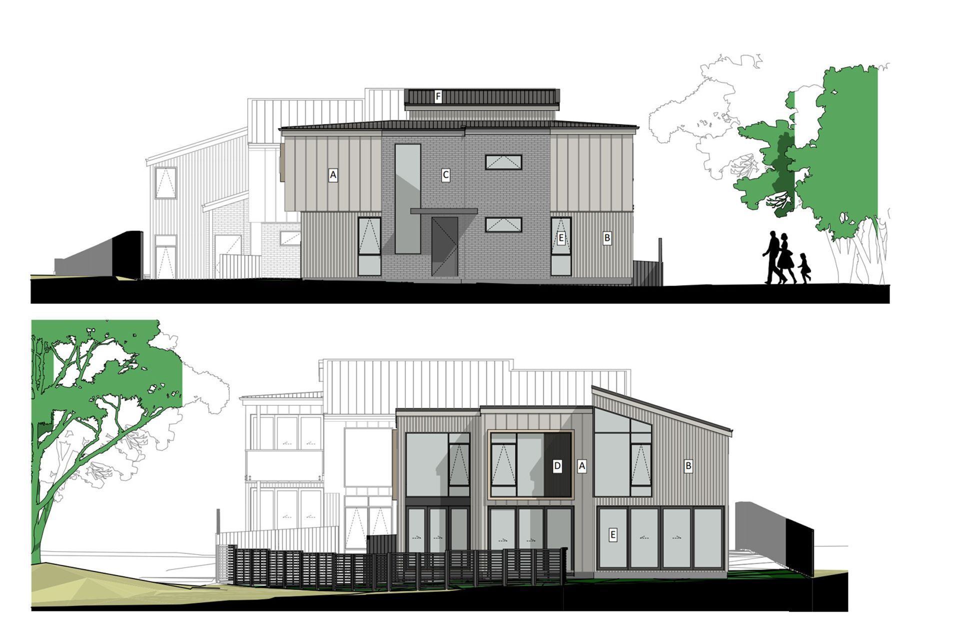 Mixed Suburban Zone - 3 dwellings on 743m² site