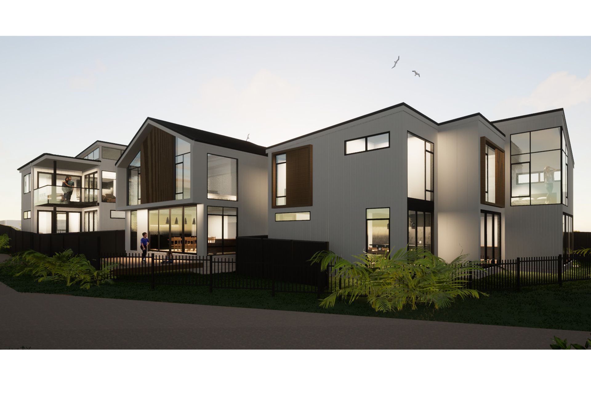 Mixed Suburban Zone - 3 dwellings on 743m² site