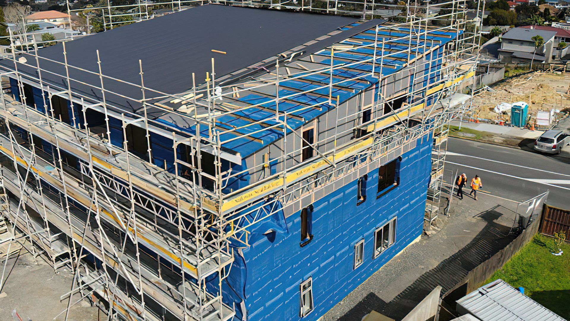 Pre-applied Building Underlay Protects CLT Panels from Moisture banner