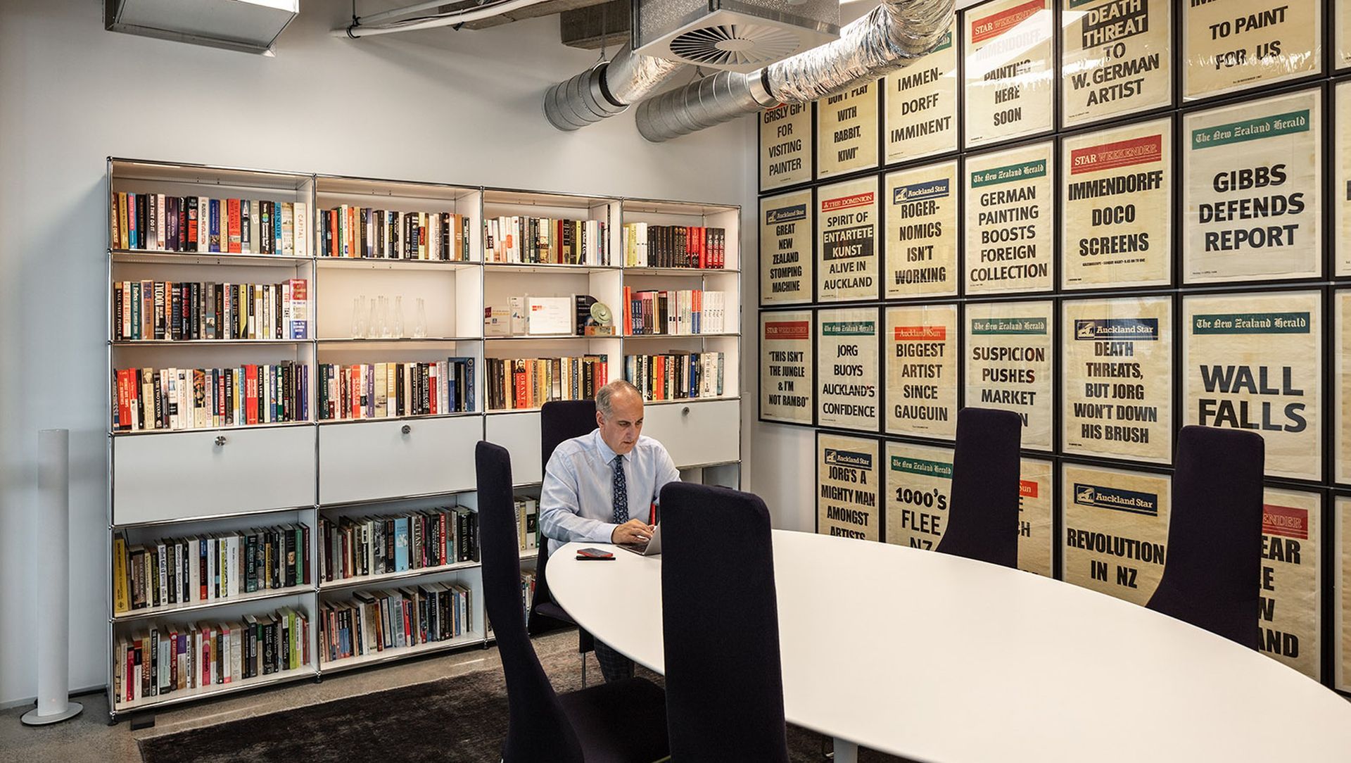 USM at Elevation Captial Office banner