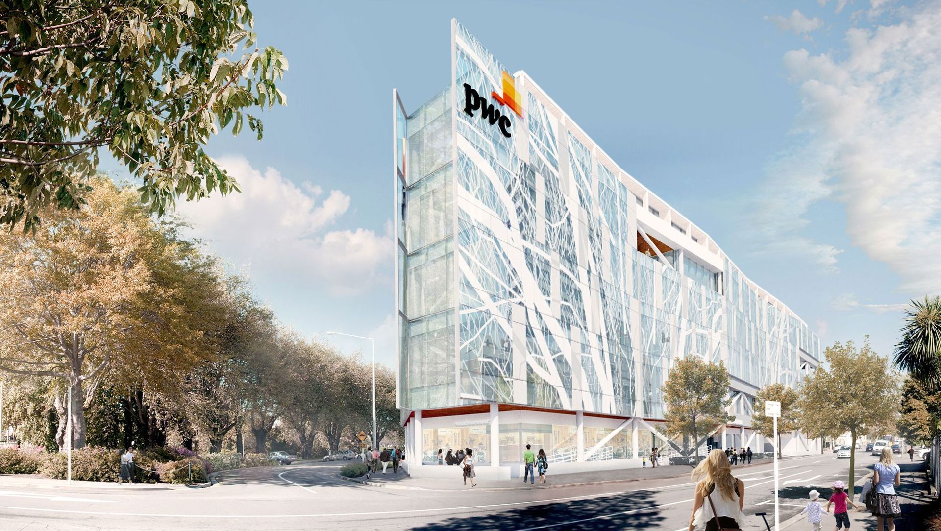 Price Waterhouse Coopers Building banner