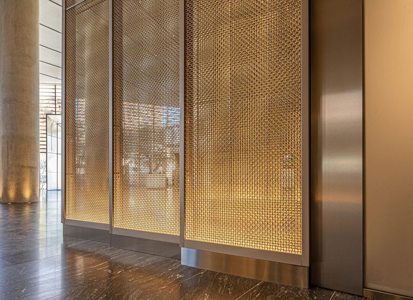 Wire Mesh Cladding for Interiors
