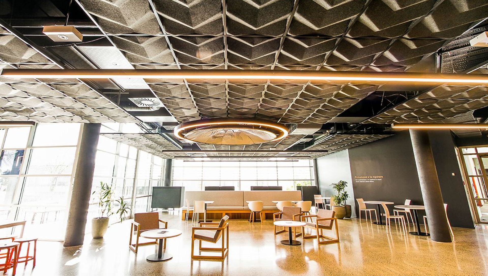 Maori TV Building banner