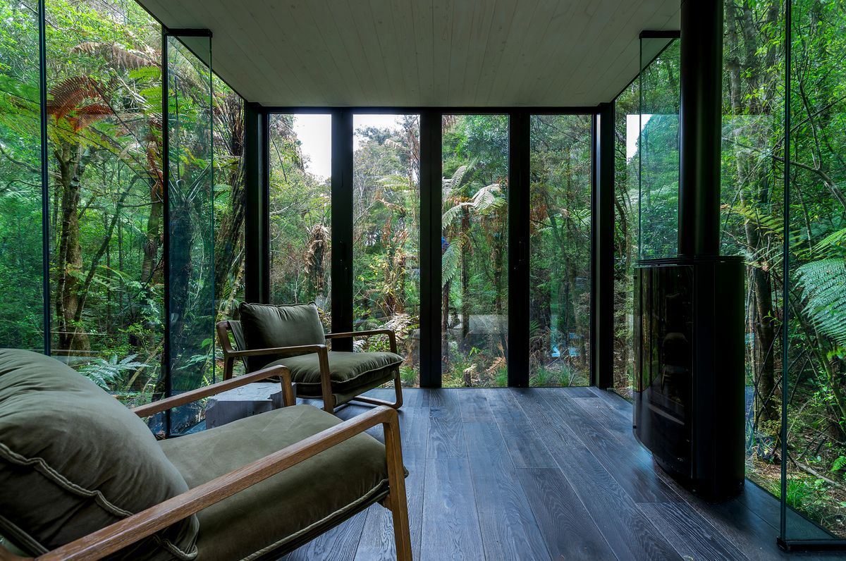 Secret glass pavilion