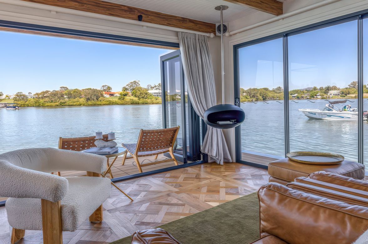 Set Sail on the French Martini Houseboat, QLD