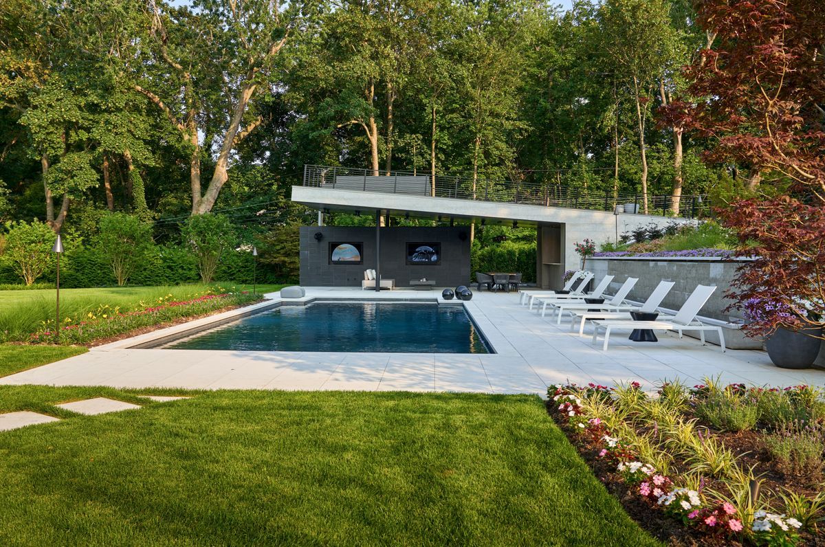 Shore Wood Pool and Cabana
