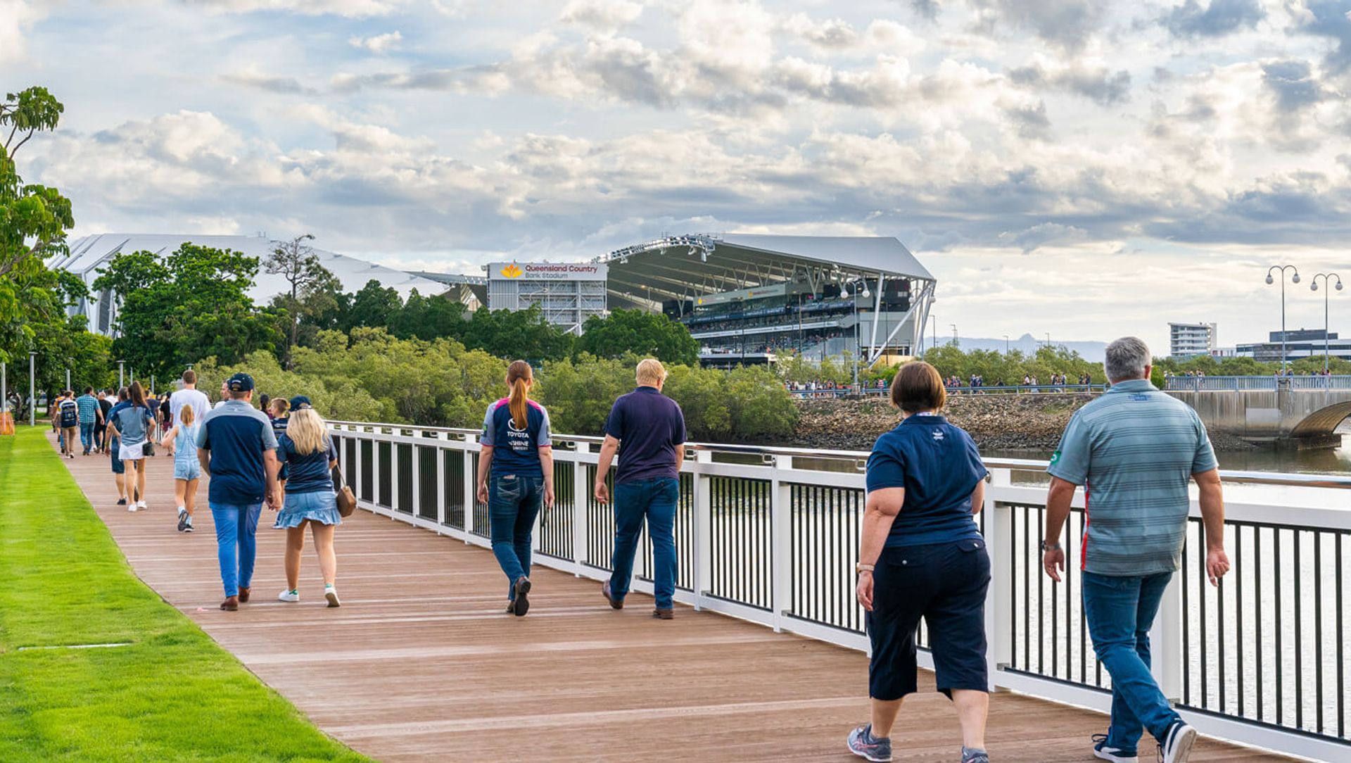 Townsville Central Park and Stadium Boardwalk banner