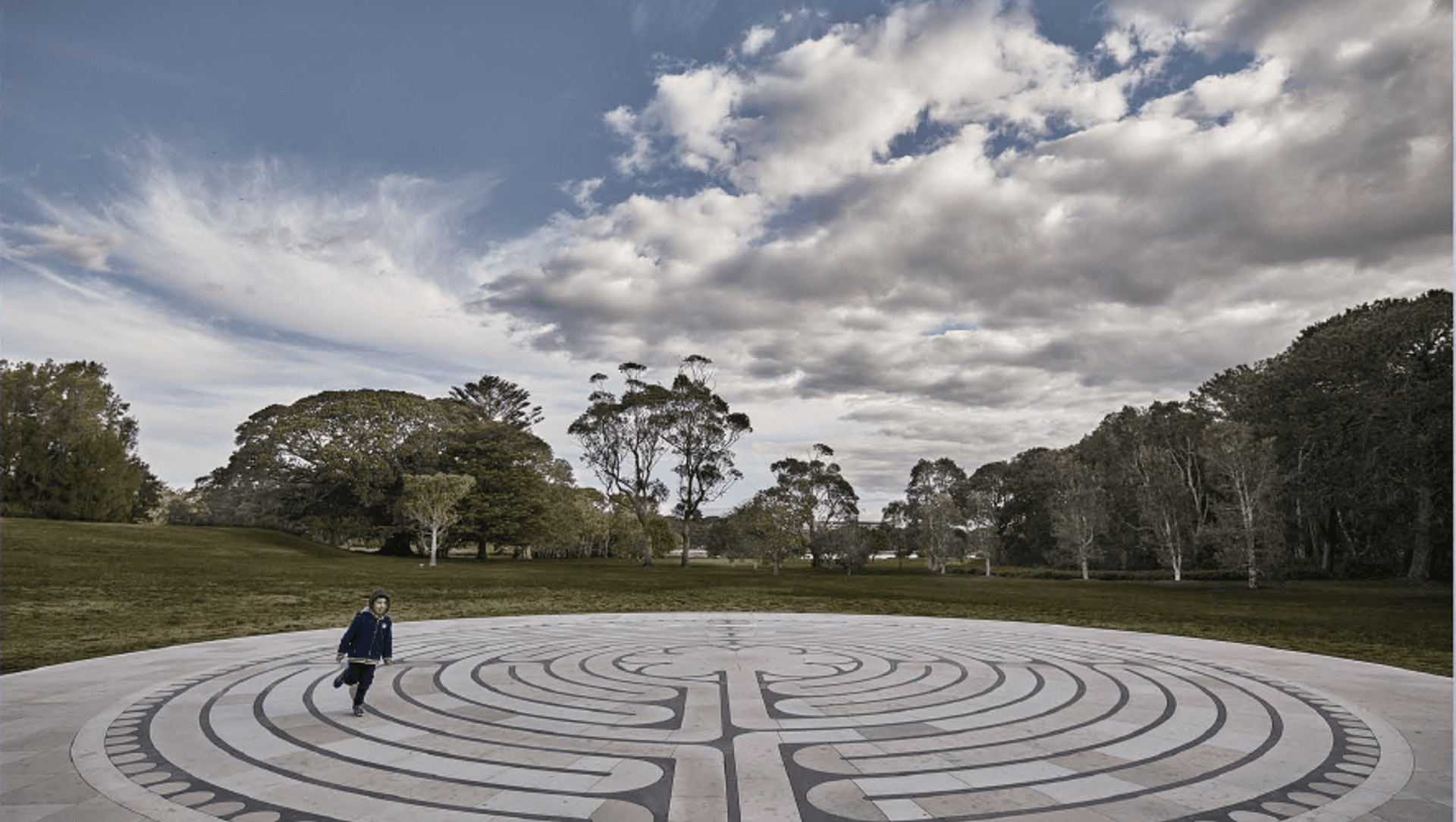 The Labyrinth Centennial Park banner