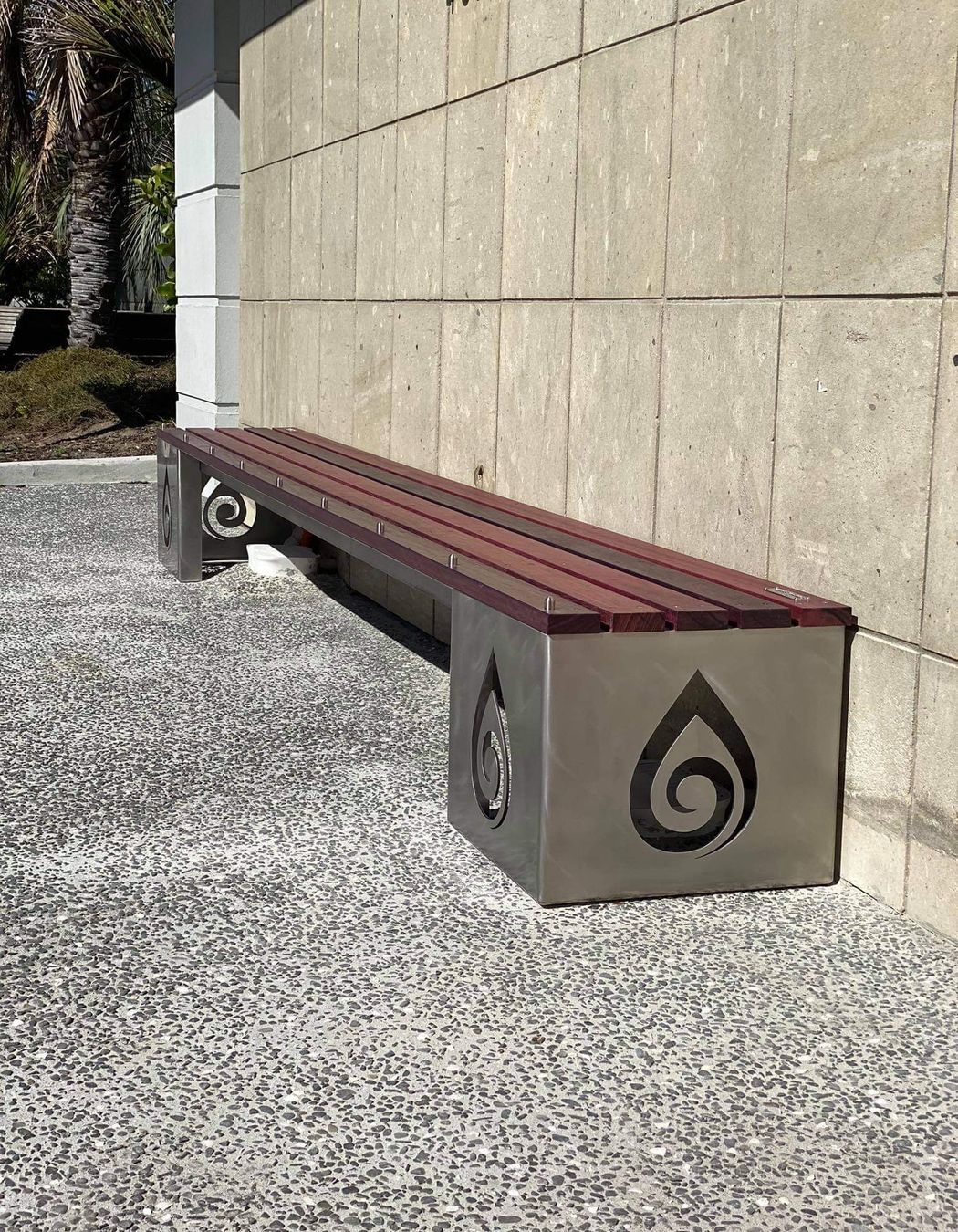 Laser cut logo on stainless steel