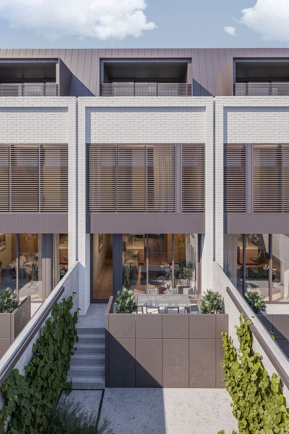 Rear courtyard.