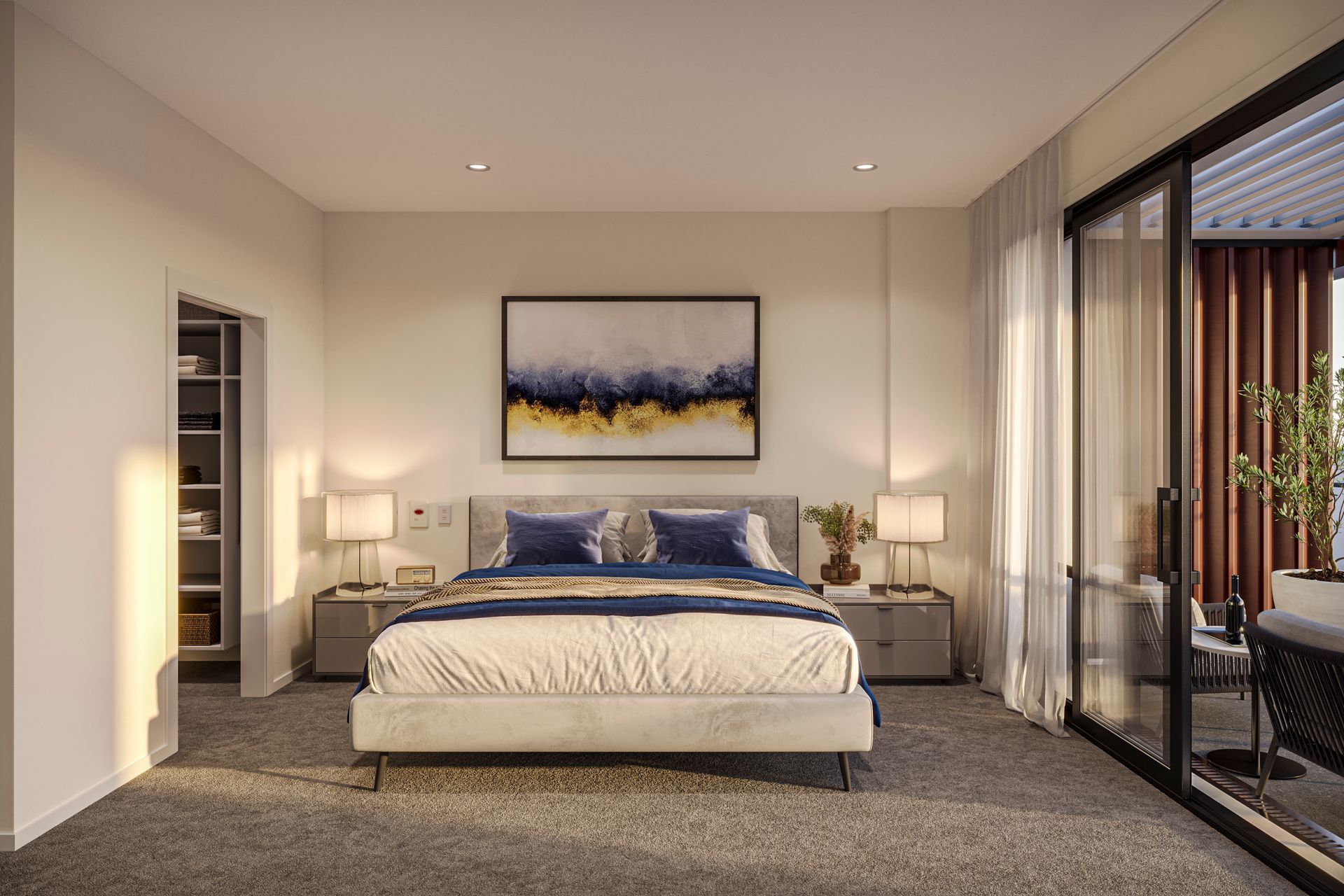 Age Care Bedroom 3D Rende