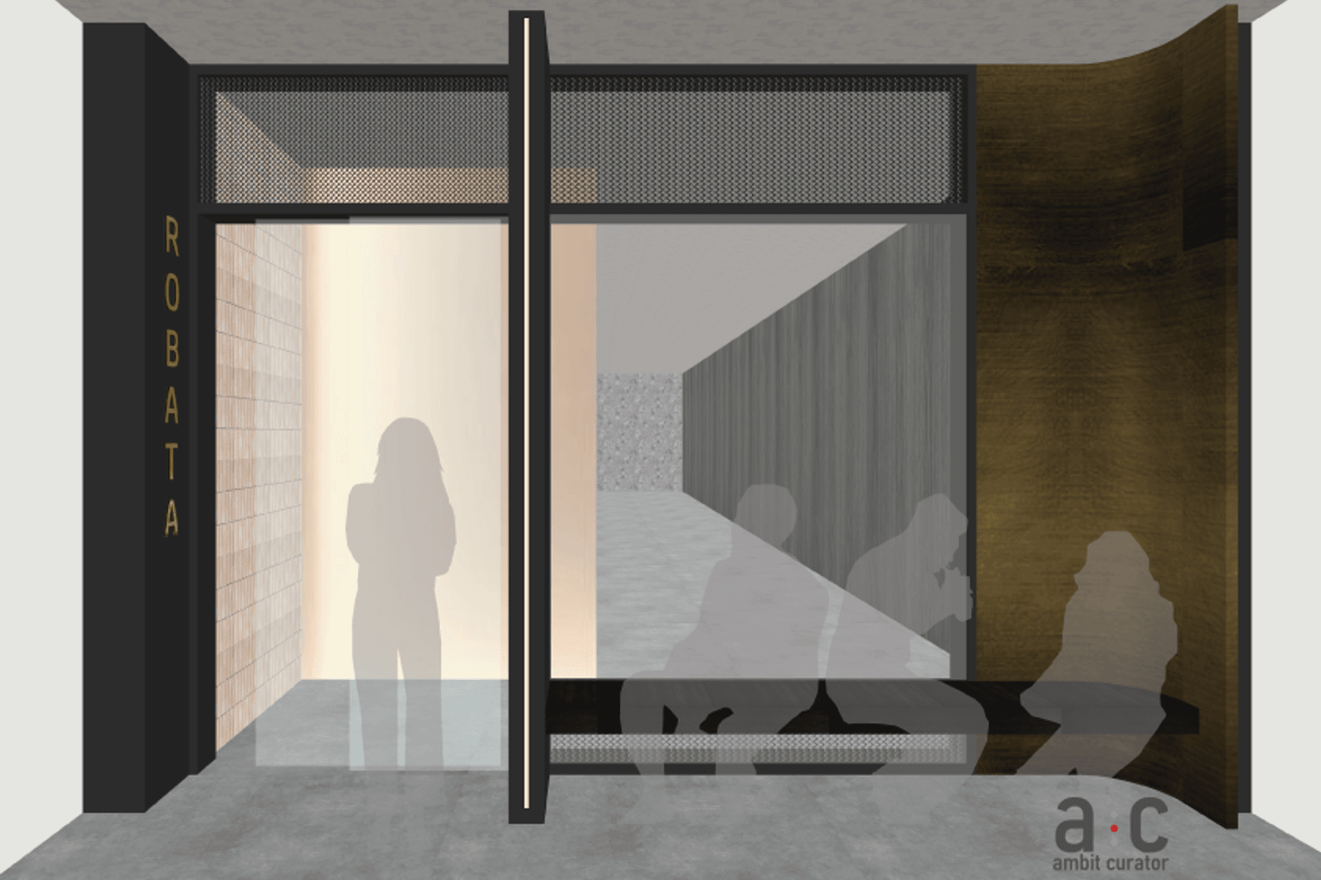 Concept design for the shop-front