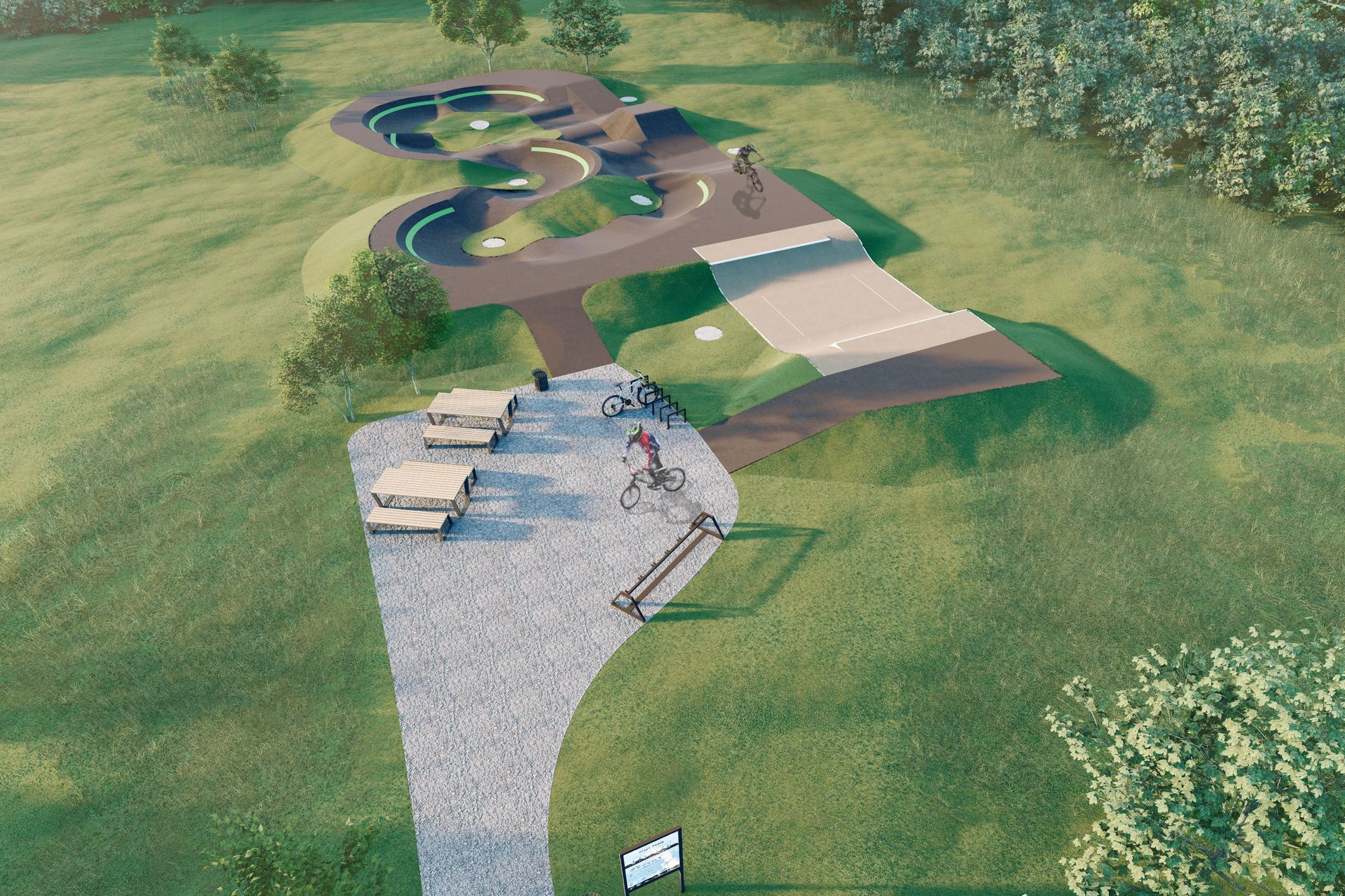 Pump track design