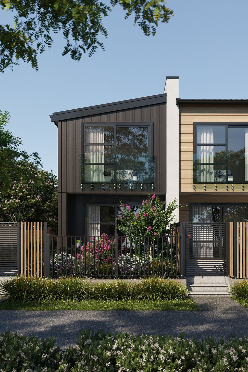 Townhouses exterior render