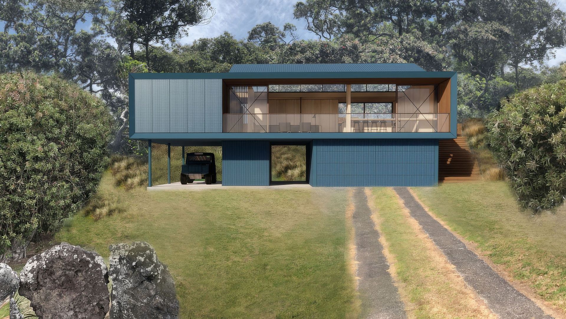 Teal House banner
