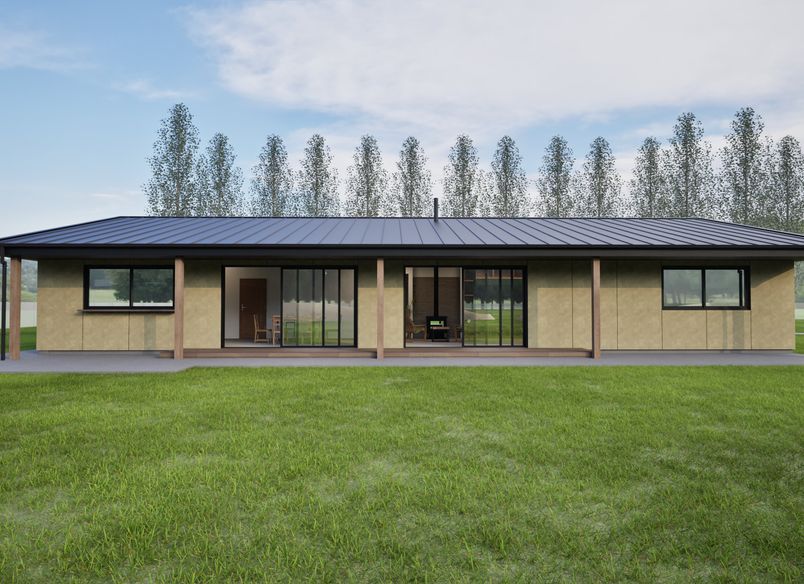 House with Concrete Panels