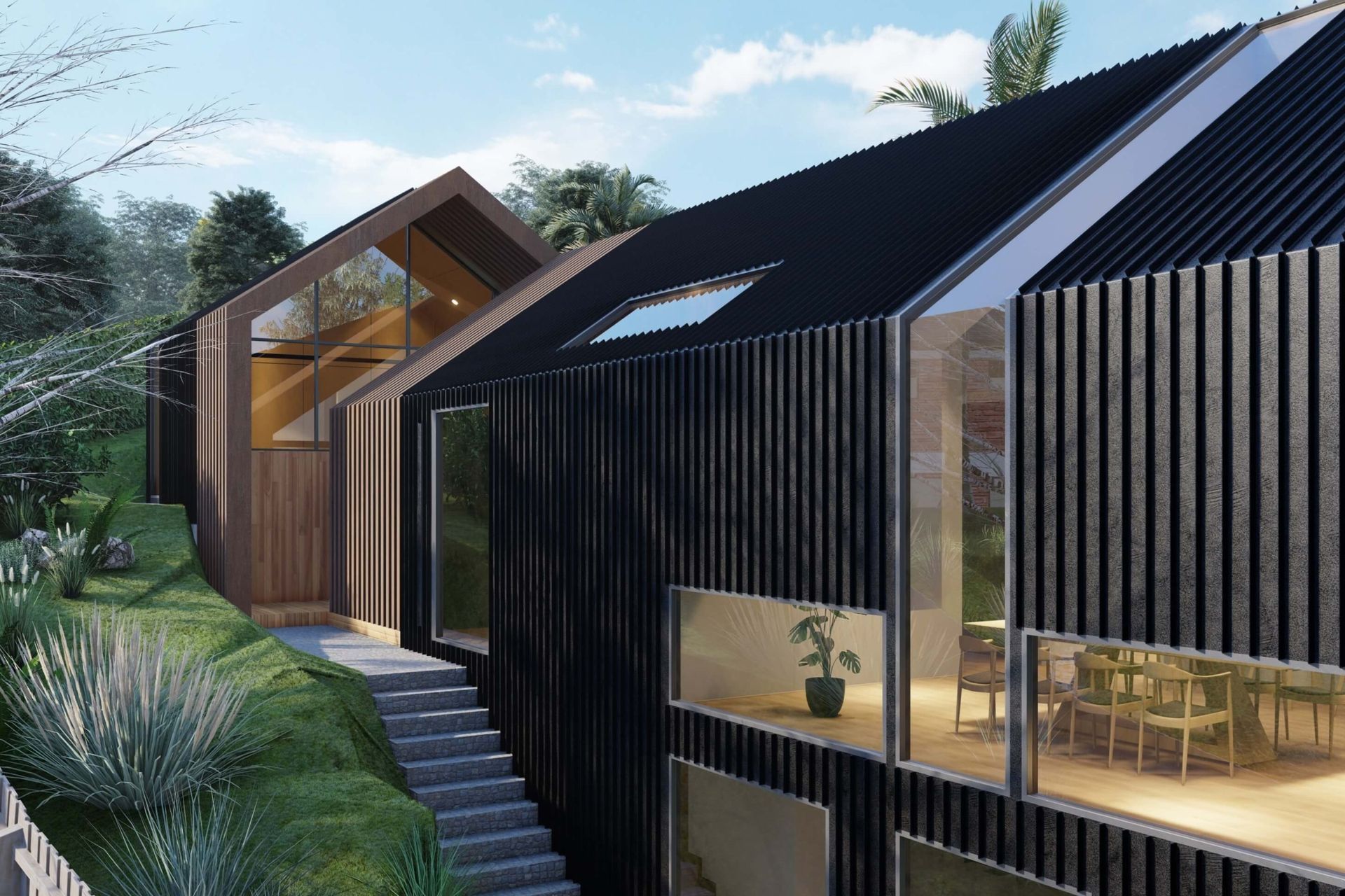 Scandinavian Modern Barn House