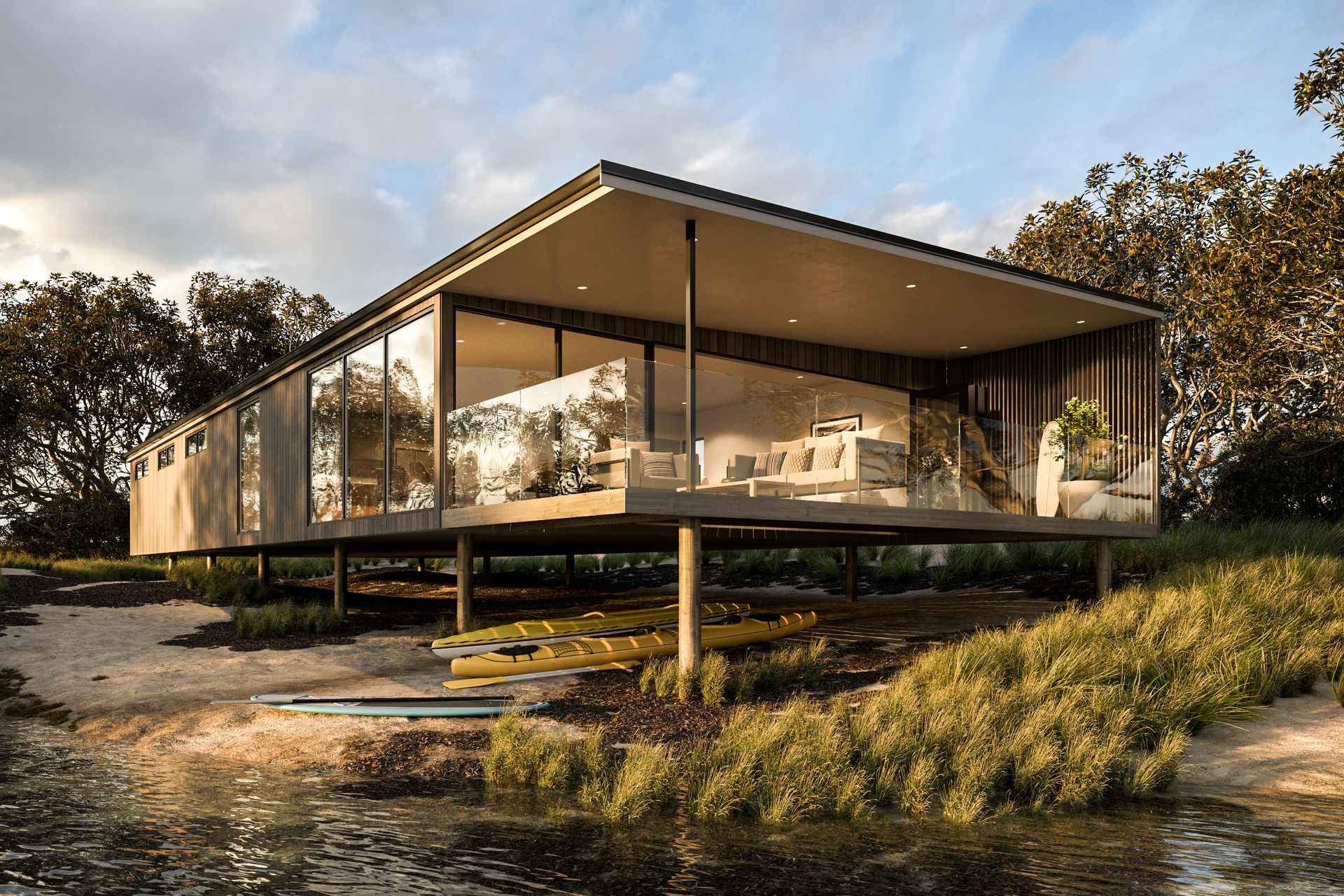 Single House Artistic 3D Render