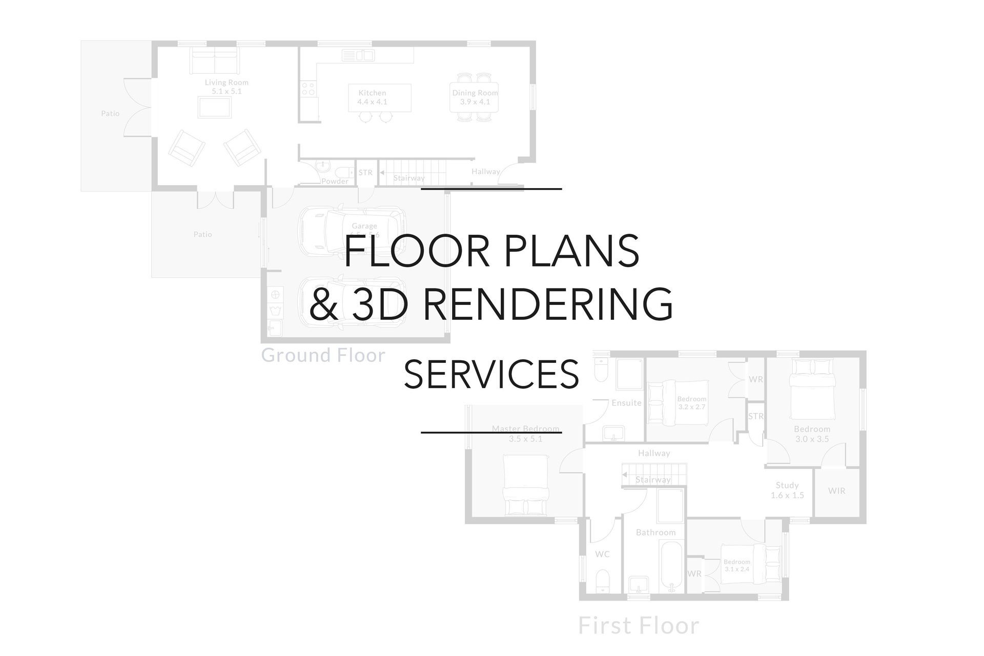 Floor plans &amp; 3D Rendering