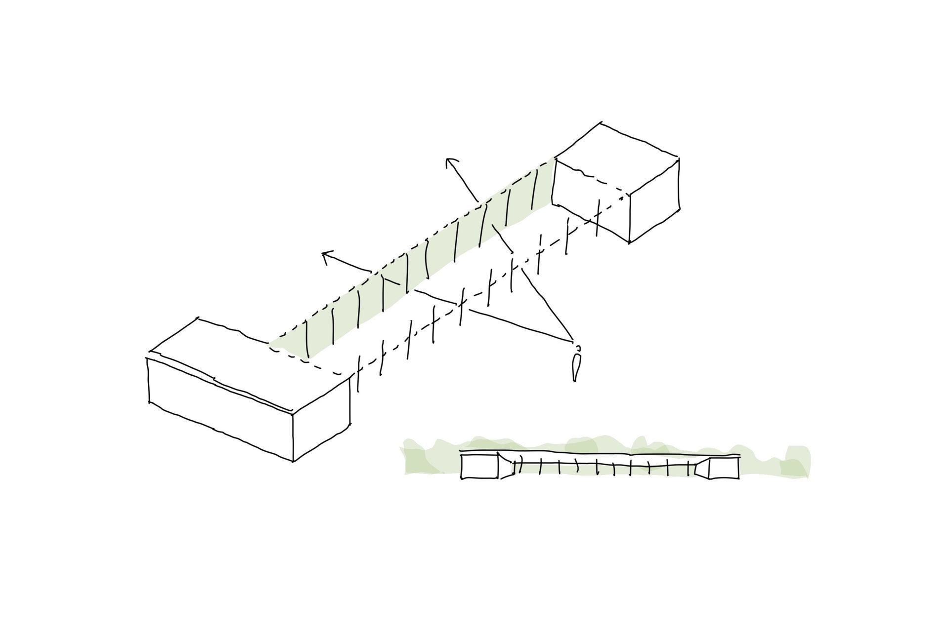 Removal of a wall to reveal landscape.
