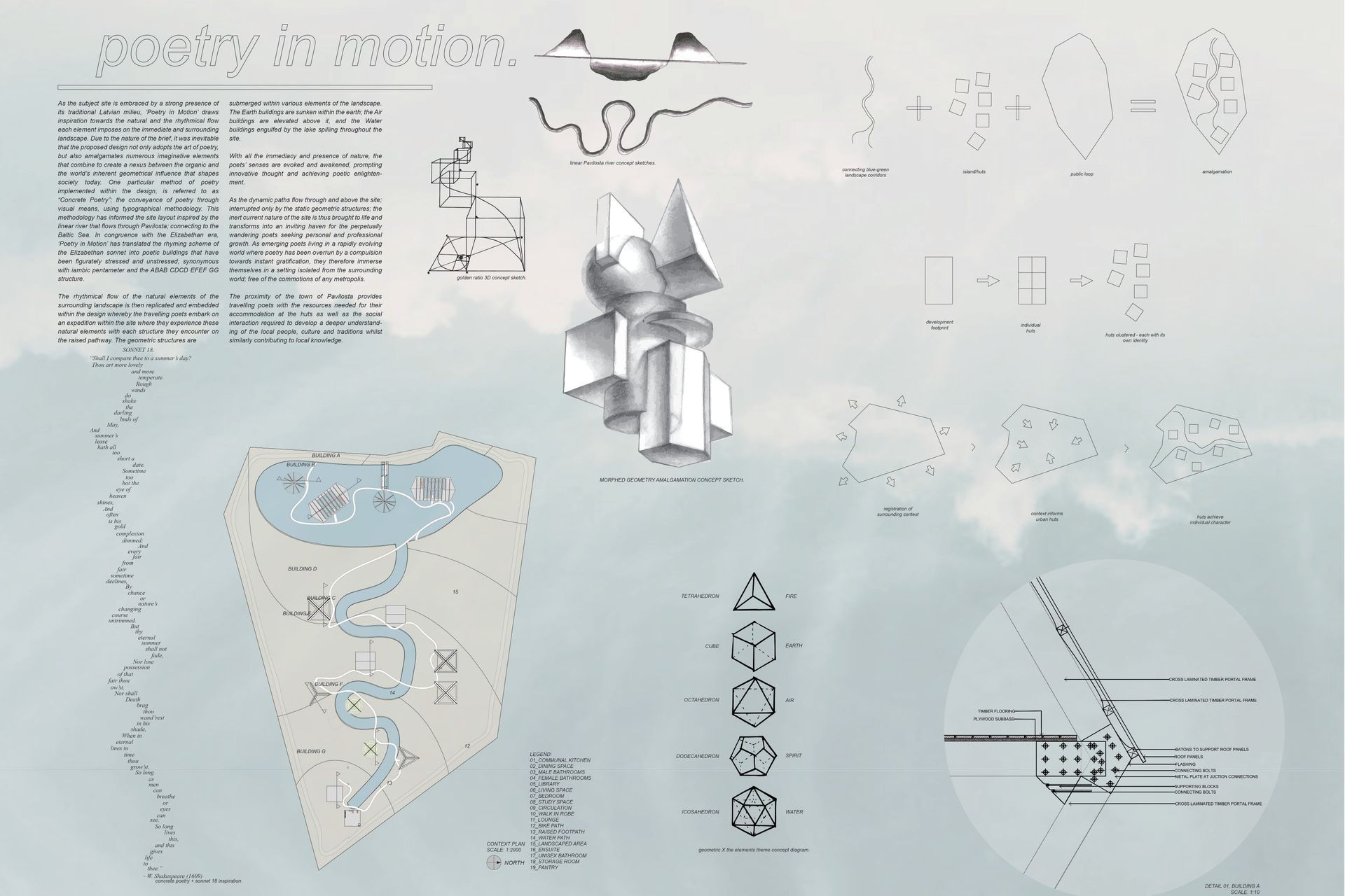 "Poetry In Motion"; Pavilosta Bee Breeders Architecture Competition