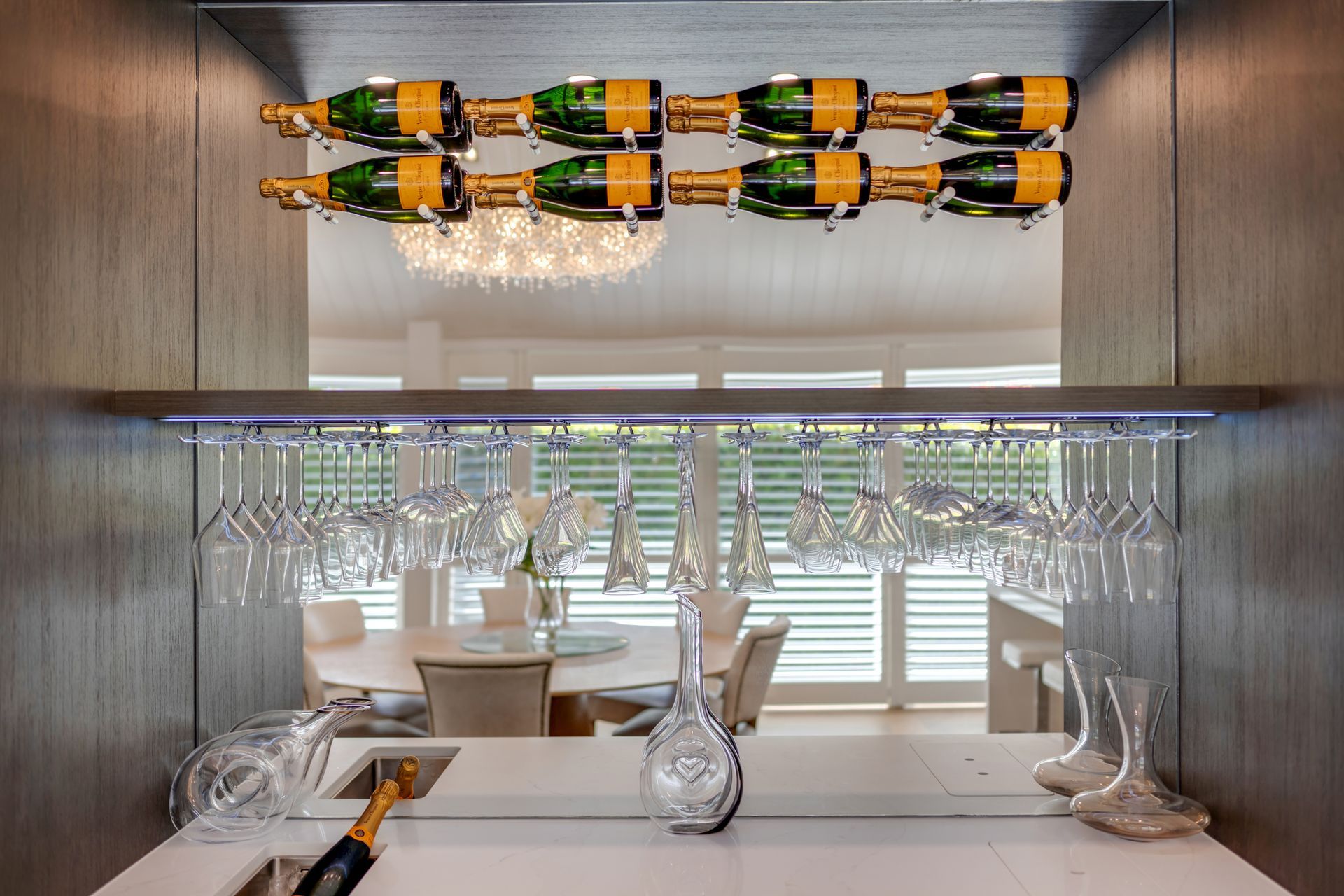 We brought all the design elements together without overpowering the space.